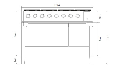 Кухонный блок ILVE PM12FDS3/SS