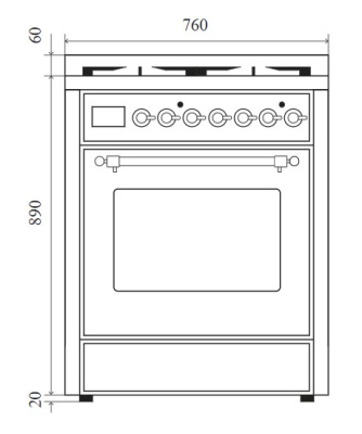 Кухонный блок ILVE M30N